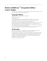 Preview for 2 page of Symantec 10551441 - AntiVirus Corporate Edition User Manual