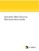 Предварительный просмотр 1 страницы Symantec 10744983 - Mail Security 8320 Administration Manual