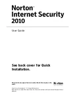 Предварительный просмотр 1 страницы Symantec 20043811 - Norton Internet Security 2010 User Manual