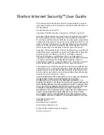 Предварительный просмотр 2 страницы Symantec 20043811 - Norton Internet Security 2010 User Manual