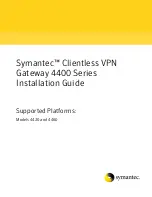 Symantec 4400 Series Installation Manual preview