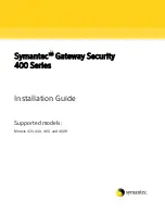 Preview for 1 page of Symantec 460R - Gateway Security Installation Manual