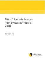 Symantec Altiris Barcode Solution 7.0 Manual preview