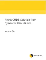 Preview for 1 page of Symantec Altiris CMDB Solution 7.0 Manual