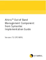 Symantec ALTIRIS OUT OF BAND MANAGEMENT COMPONENT 7.0 SP3 - V1.0 Implementation Manual preview