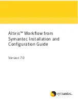 Symantec Altiris Workflow 7.0 Configuration Manual preview