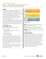 Symantec ASSET MANAGEMENT SUITE 7.0 Datasheet preview