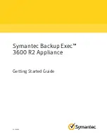 Symantec Backup Exec 3600 R2 Getting Started Manual preview