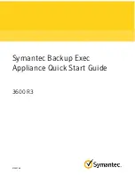 Preview for 1 page of Symantec Backup Exec 3600 R3 Quick Start Manual