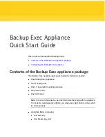 Preview for 7 page of Symantec Backup Exec 3600 R3 Quick Start Manual