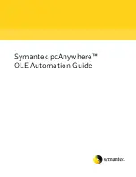 Preview for 1 page of Symantec PCANYWHERE - OLE AUTOMATION GUIDE V12.1 Manual