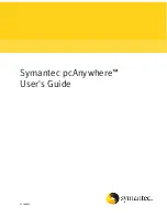 Symantec PCANYWHERE - V12.1 User Manual preview