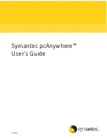 Symantec PCANYWHERE - V12.5 User Manual preview