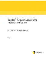 Preview for 1 page of Symantec Veritas Cluster Server One Installation Manual