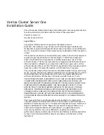 Preview for 2 page of Symantec Veritas Cluster Server One Installation Manual