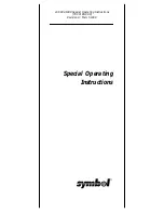 Symbol LS 6004 Special Operating Instructions предпросмотр