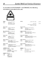 Предварительный просмотр 20 страницы Symbol MiniScan MS-220X Quick Reference Manual