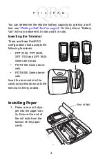 Preview for 6 page of Symbol PrintPAD Quick Reference