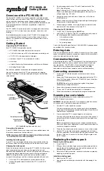 Preview for 1 page of Symbol PTC-960SL-III Getting Started