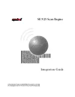 Предварительный просмотр 1 страницы Symbol SE 923 Integration Manual