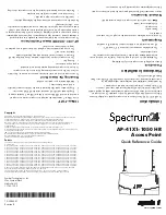 Symbol Spectrum24 AP-41X1-1050 HR Quick Reference Manual preview