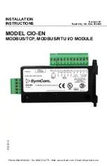 SymCom CIO-EN Installation Instructions Manual preview