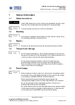 Предварительный просмотр 6 страницы SYMEO BSV101757 Product Documentation