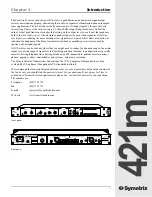 Preview for 3 page of Symetrix 421m User Manual