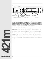 Preview for 6 page of Symetrix 421m User Manual