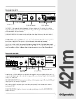 Preview for 7 page of Symetrix 421m User Manual