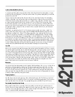 Preview for 13 page of Symetrix 421m User Manual