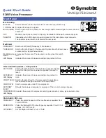 Preview for 2 page of Symetrix 528E Quick Start Manual