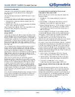 Preview for 2 page of Symetrix Control Server Quick Start Manual