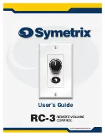 Symetrix RC-3 User Manual preview