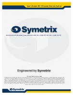 Preview for 8 page of Symetrix RC-3 User Manual