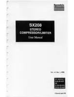 Symetrix SX208 User Manual preview