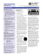 Symetrix SymNet Audio Matrix Control I/O Quick Start Manual preview