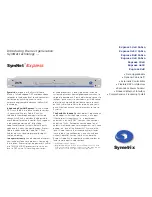 Symetrix SymNet Express 8x8 Specifications preview