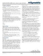 Preview for 2 page of Symetrix xIn 4 Quick Start Manual