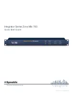 Preview for 1 page of Symetrix Zone Mix 760 Quick Start Manual