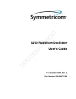 Preview for 1 page of Symmetricom 098-00071-000 User Manual