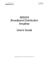 Preview for 1 page of Symmetricom 58502A User Manual