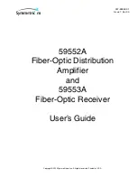 Symmetricom 59552A User Manual preview