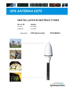 Symmetricom GPS Antenna Installation Instructions Manual preview