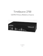 Symmetricom TimeSource 2700 Manual preview