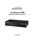 Preview for 1 page of Symmetricom TimeSource 3000 Manual