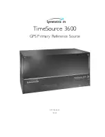 Symmetricom TimeSource 3600 Manual preview