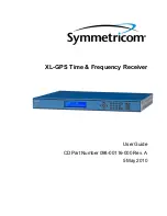 Symmetricom XL-GPS User Manual preview