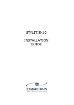 Symmetron Stylitis-10 Installation Manual предпросмотр