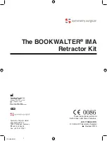 Preview for 1 page of Symmetry Surgical The BOOKWALTER IMA Manual